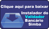 Download do Instalador Validador Bancário Simba